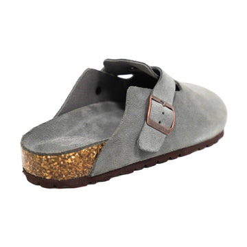 Adjustable Strap Slide-Soft Footbed-Anti-Slip EVA Outsole-cow suede leather
